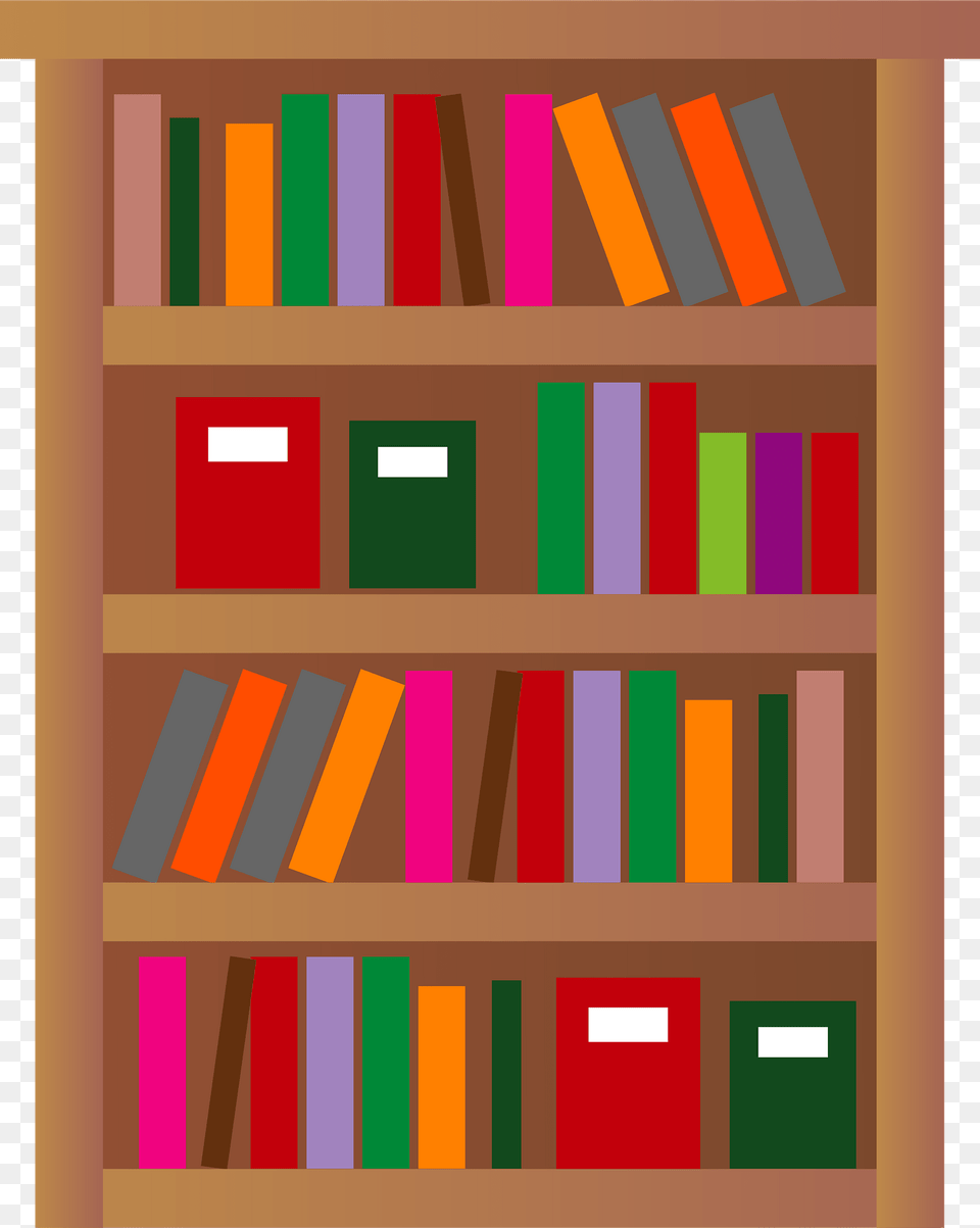 Bookshelf Is Full Of Books Clipart, Furniture, Bookcase, Shelf, Book Png