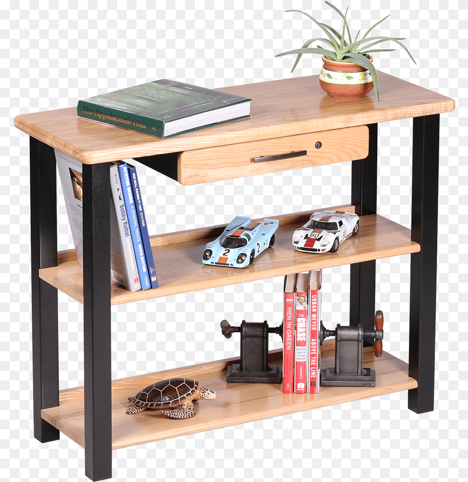 Bookshelf Table With Drawer Ash Table, Animal, Turtle, Sea Life, Reptile Free Png Download