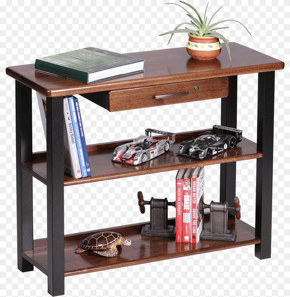 Bookshelf Table With Drawer Black Walnut, Animal, Turtle, Sea Life, Reptile Png