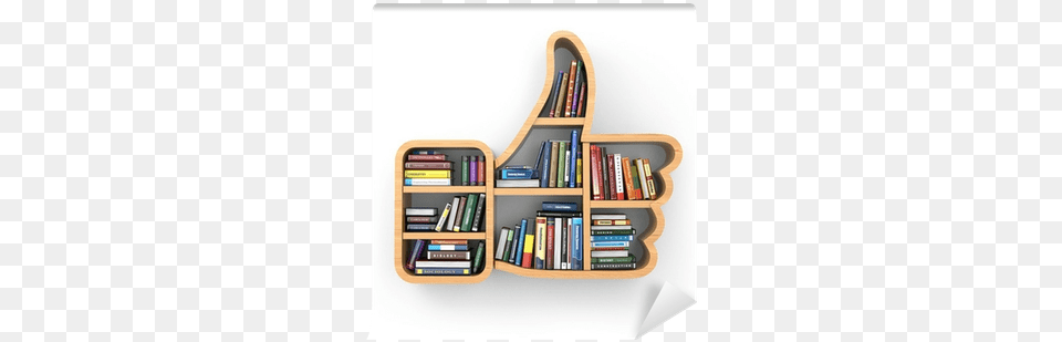Bookshelf With Books As Like Symbol Successfully Publish Your Book, Furniture, Bookcase Png