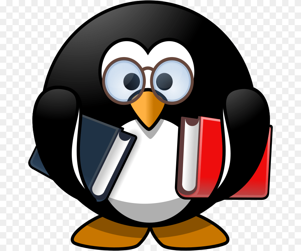 Bookworm Penguin, Animal, Bird, Nature, Outdoors Png Image