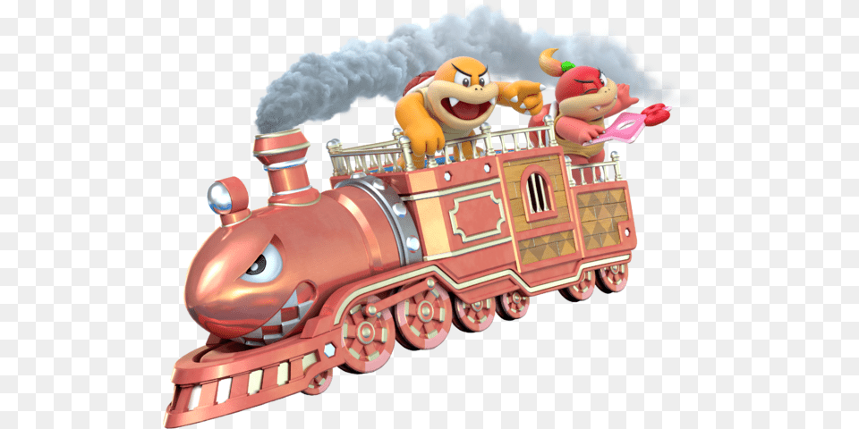 Boom Boom Amp Pom Pom On New Bullet Bill Train Super Mario 3d World Boom Boom, Railway, Vehicle, Transportation, Locomotive Png