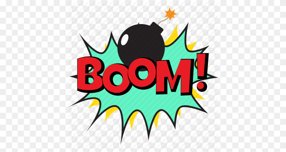 Boom Boom Bubble Boom Comic Bubble Boom Expression Explosion, Leaf, Plant, Logo Free Transparent Png