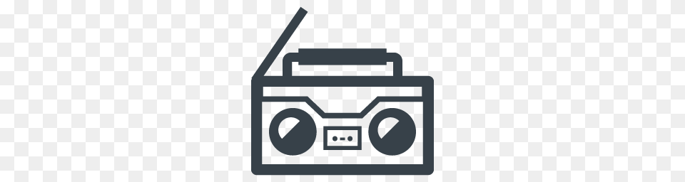 Boom Box Icon Icon Rainbow Over Royalty Electronics, Stereo, Cassette Player, Tape Player Free Transparent Png