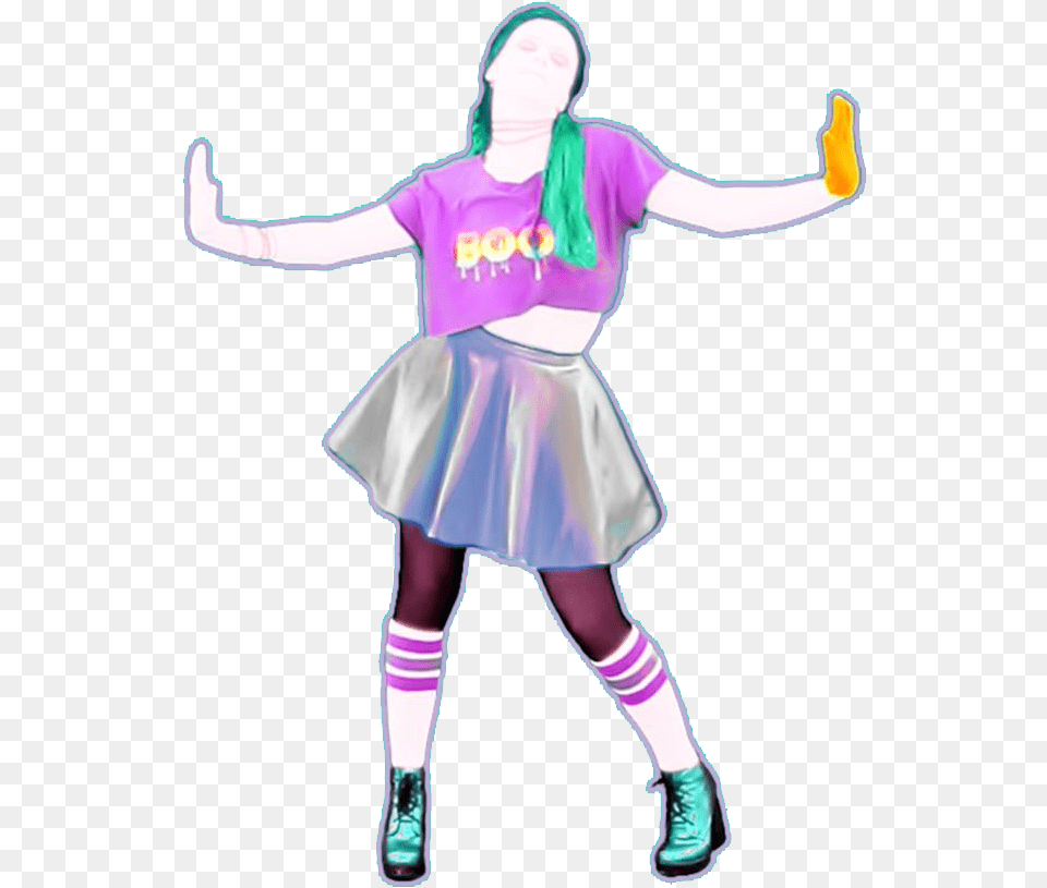 Boom Clap Hd Dancer Just Dance 2018 Psd, Clothing, Costume, Purple, Person Png Image