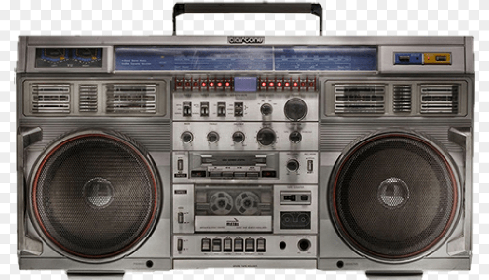 Boombox 80s Stereo Radio Remixit Sticker Hiphop Old School Speaker Box, Electronics, Appliance, Device, Electrical Device Free Png