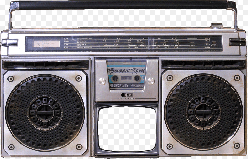 Boombox Boombox 80, Electronics, Radio, Stereo, Appliance Png Image