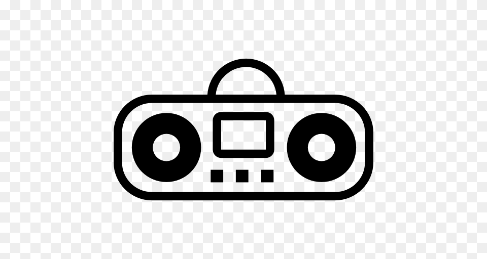 Boombox Cartoon Variant, Electronics, Stencil Free Png Download