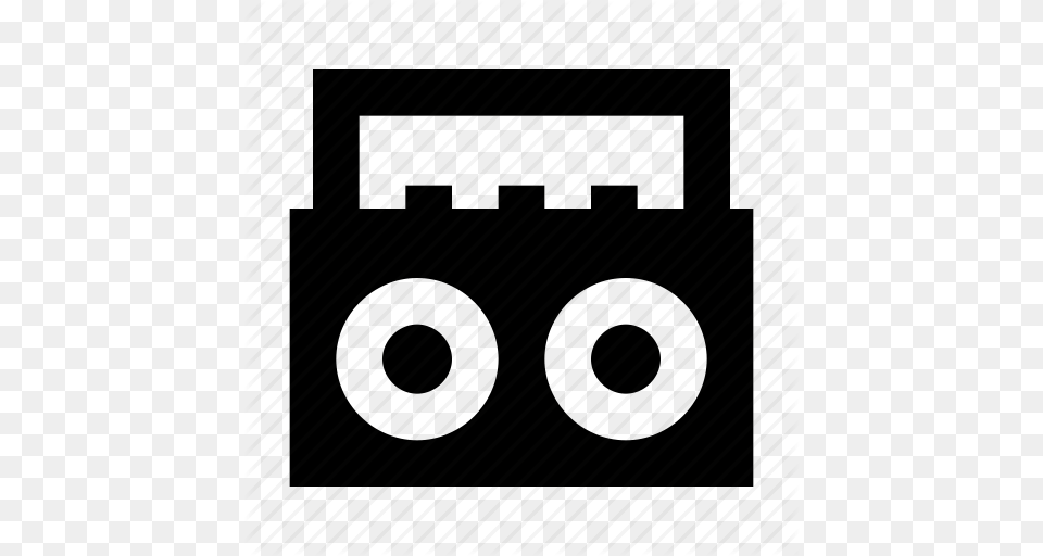 Boombox Cassette Player Cassette Recorder Radio Stereo Stereo Icon, Electronics Png Image