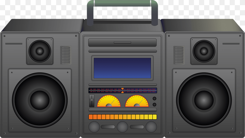 Boombox Clipart, Electronics, Stereo, Speaker Free Png