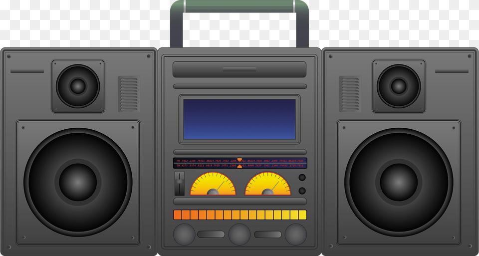 Boombox Clipart, Electronics, Stereo, Speaker Free Transparent Png