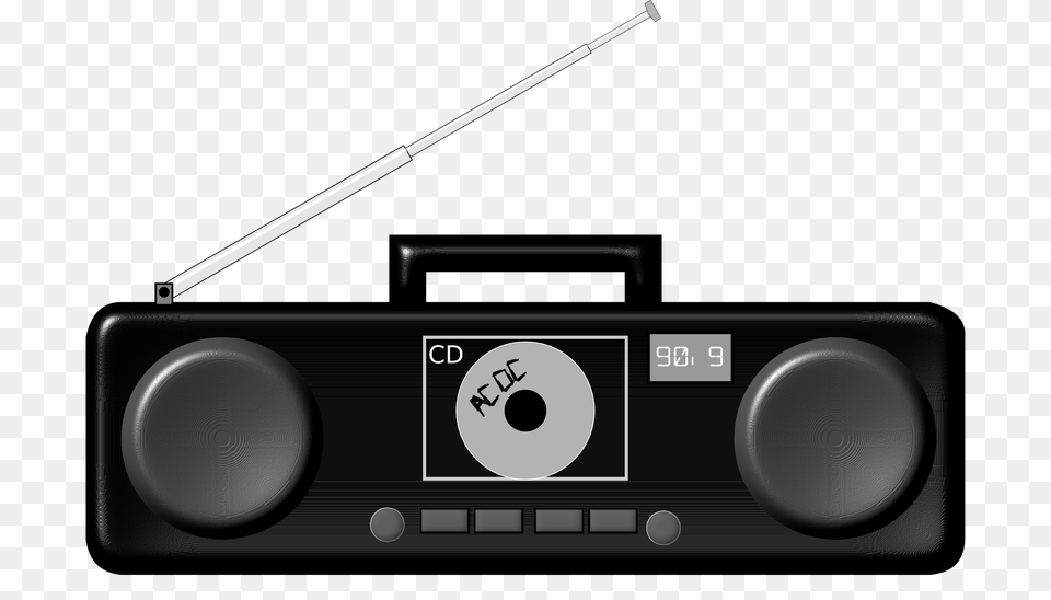 Boombox Vector Clipart Image, Electronics, Radio, Stereo Png