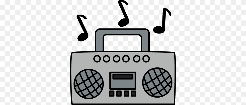 Boombox With Music Notes Decorating Cakes Cupcakes Etc, Electronics, Cassette Player, Stereo Free Transparent Png
