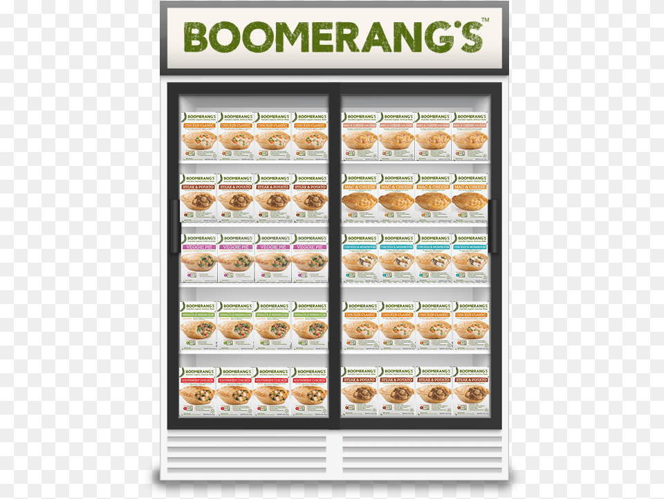 Boomerang Freezer Machine, Text, Menu, Food, Pizza Png Image