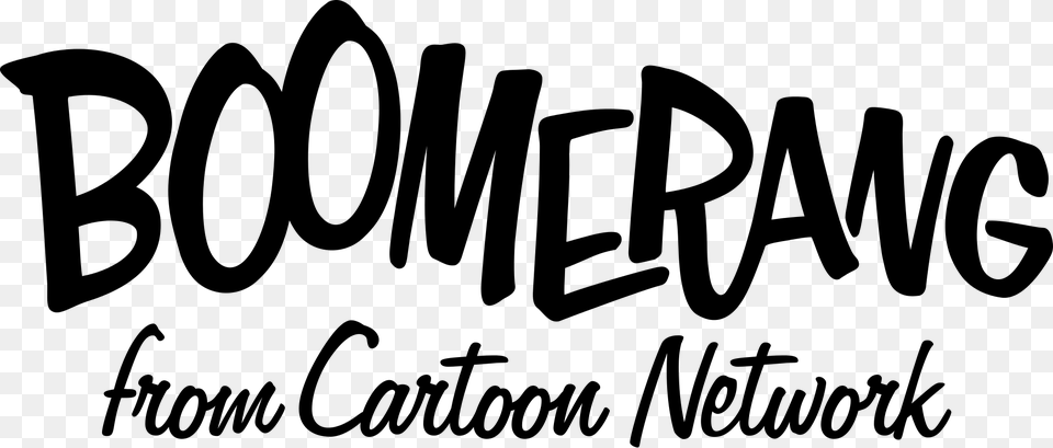 Boomerang From Cartoon Network Logo, Gray Png