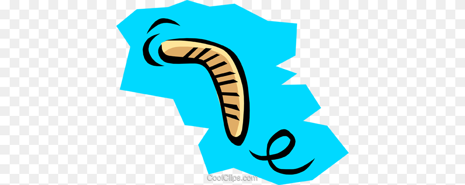 Boomerang Royalty Vector Clip Art Illustration, Animal, Invertebrate, Worm, Nature Free Png
