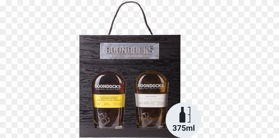 Boondocks Bourbon And Whiskey 2pk Rum, Alcohol, Beverage, Liquor, Bag Png Image
