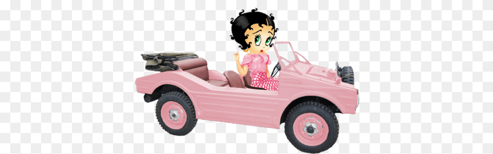 Boop Pink Car Betty Boop, Baby, Person, Buggy, Vehicle Free Png
