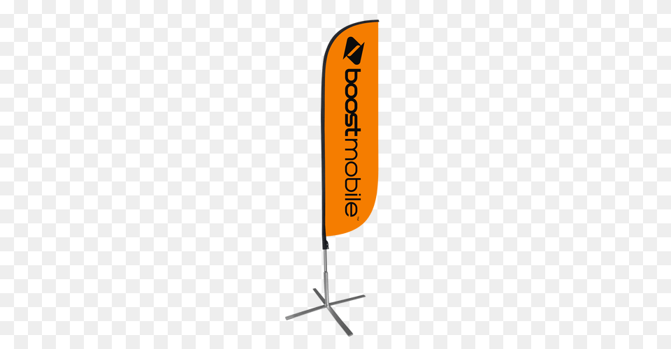 Boost Mobile Feather Flag Orange Pre Lettered Flags Free Png Download