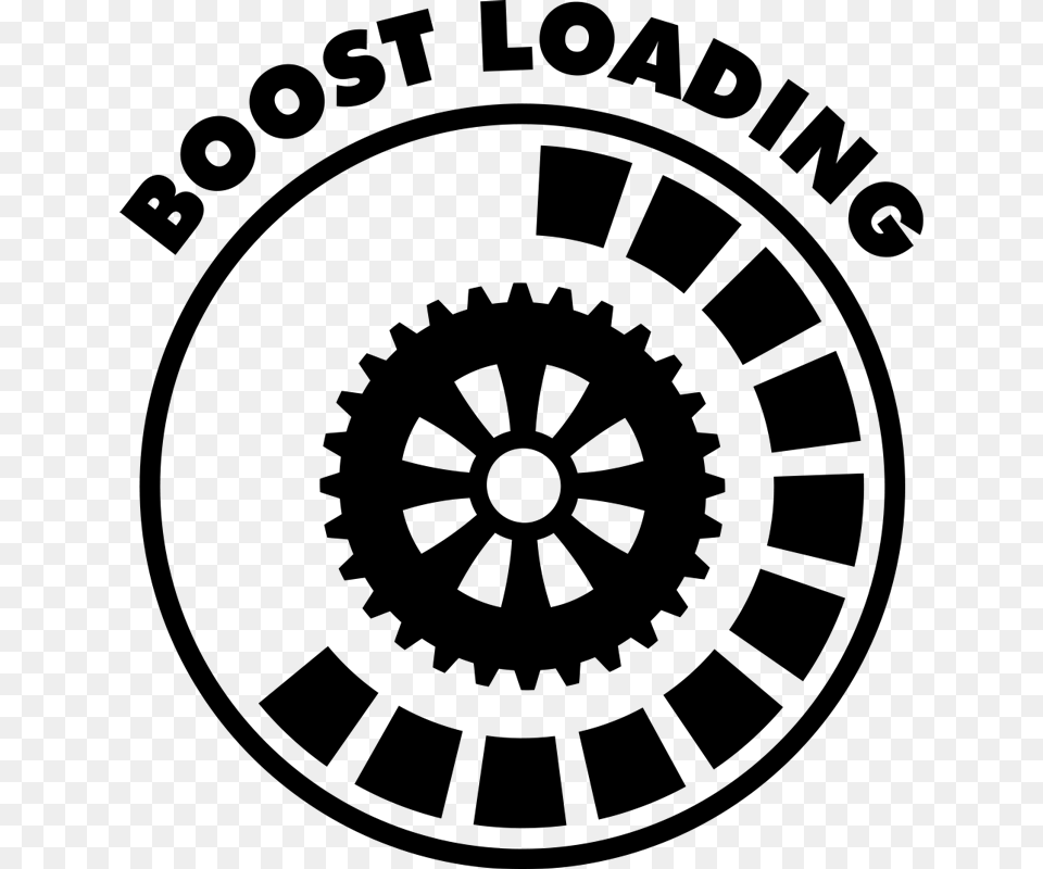 Boost Sticker, Gray Png