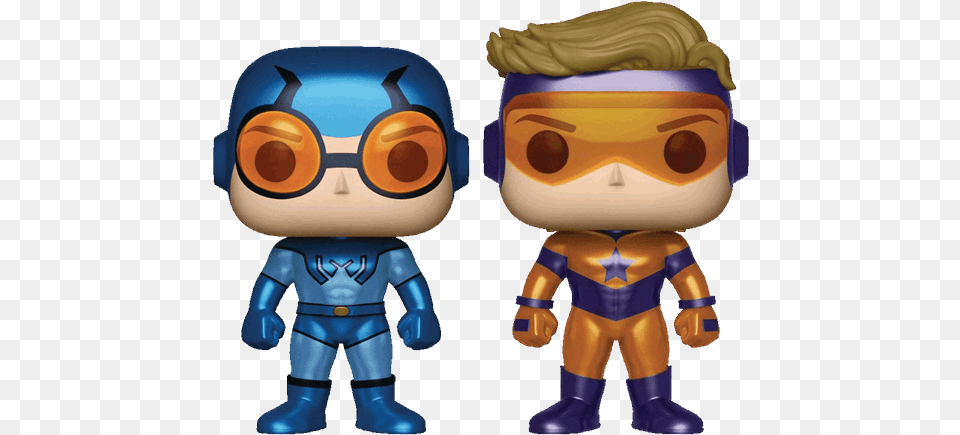 Booster Gold Blue Beetle Funko Pop, Toy, Baby, Person Free Png