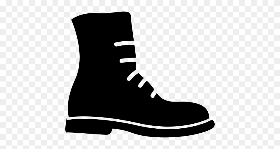 Boot Icon, Gray Free Png Download