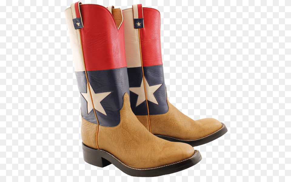 Boot With Texas Flag, Clothing, Footwear, Cowboy Boot, Shoe Png