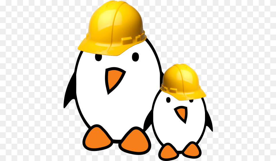 Bootlin Penguins At Work Free Electrons, Clothing, Hardhat, Helmet, Nature Png