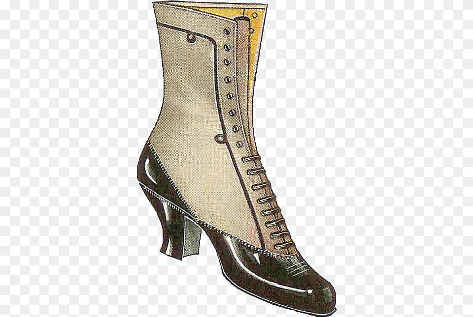 Boots Clipart Lady Boot Shoe, Clothing, Footwear, High Heel Free Png Download