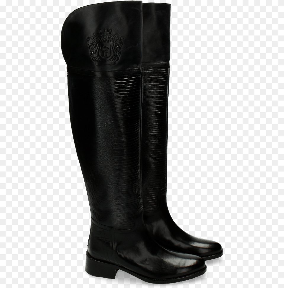 Boots Elaine 10 Guana Black Without Lasercut Hrs Boot, Clothing, Footwear, Riding Boot, Shoe Free Png Download
