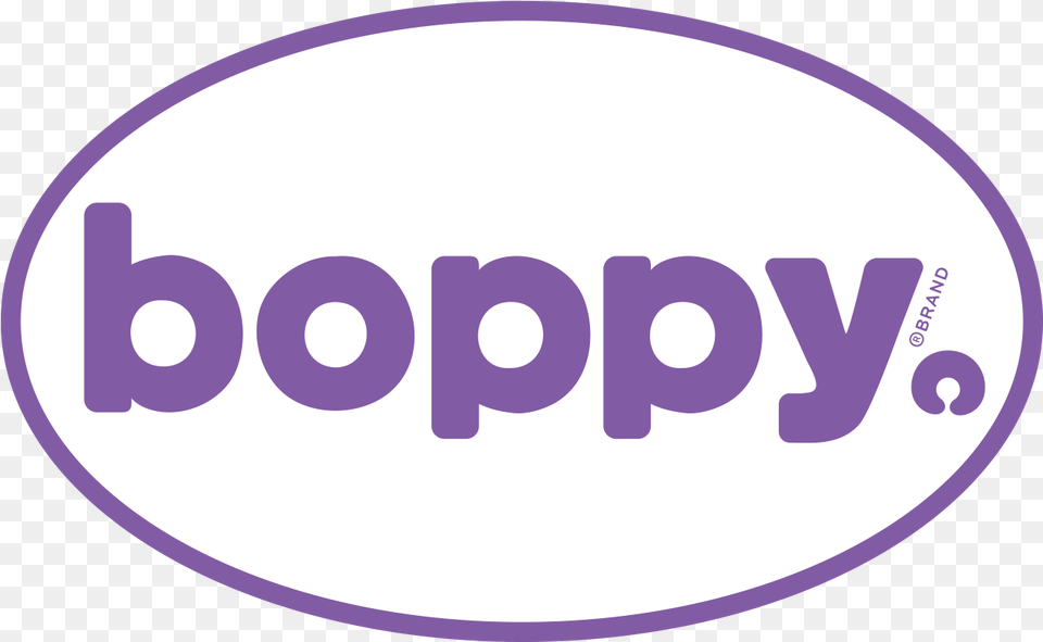 Boppy Purple Logo Boppy Pillow, Oval, Sticker, Disk Png