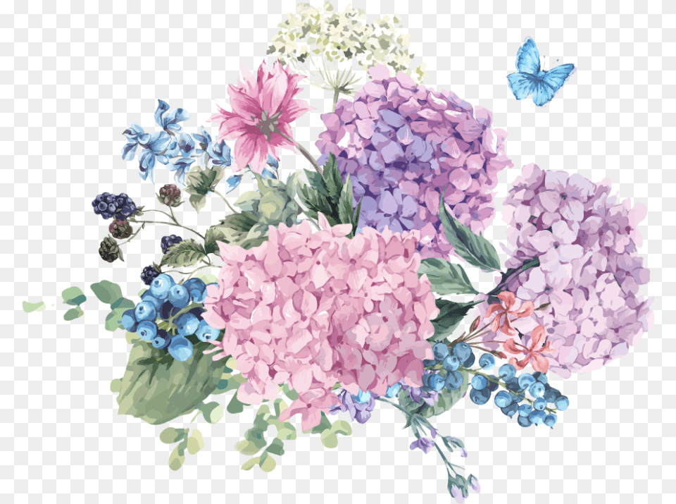 Boquet Bouquet Watercolor Watercolour Flowers Flower Drawing Of A Bunch Of Flower, Art, Floral Design, Pattern, Graphics Png