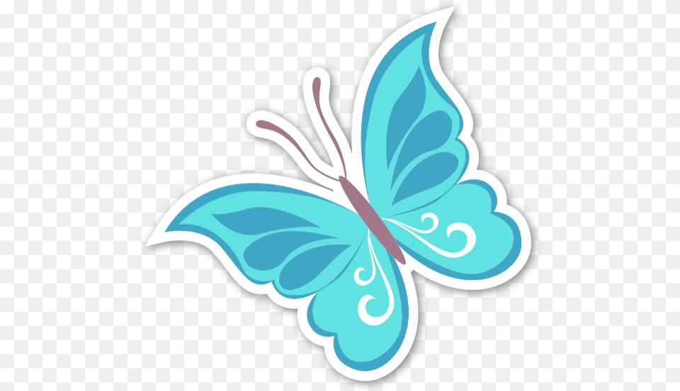 Borboleta Azul Sticker Mariposa, Art, Graphics, Flower, Plant Free Png Download