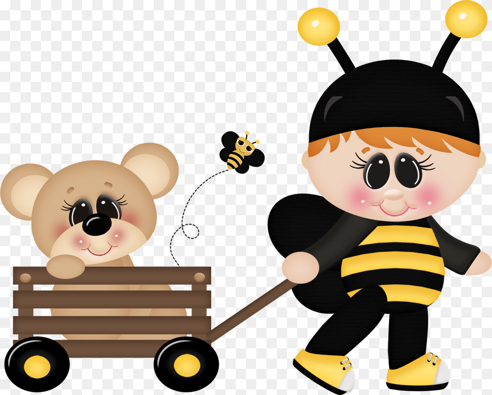 Borboletas Amp Joaninhas Bumble Bee Clipart Clipart 2 Borboletas Amp Joaninhas, Baby, Person, Toy, Snowman Png Image