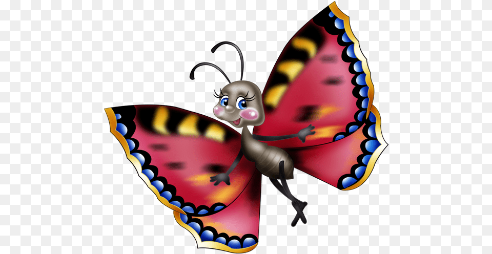 Borboletas Amp Joaninhas E Etc Funny Butterfly Cartoon Character, Animal, Bee, Insect, Invertebrate Free Transparent Png