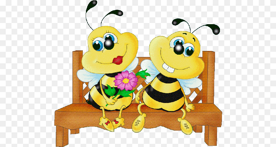 Borboletas U0026 Joaninhas E Etc Arte De Abelha Honey Bees In Love, Animal, Bee, Insect, Invertebrate Png Image