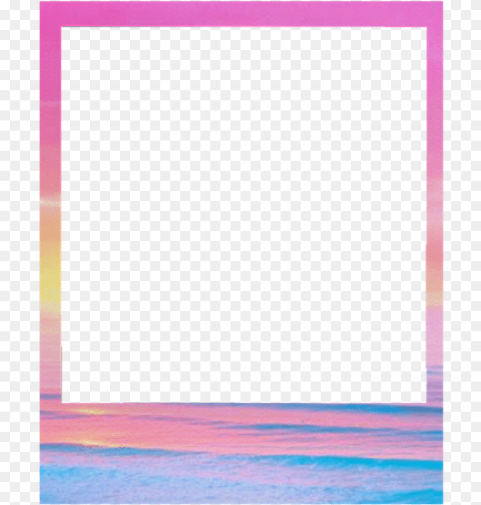 Borde Tumblr Marco Colours Polaroid Beach Playa Palommz Orange, Outdoors, Nature, Sky, Sailboat Free Transparent Png
