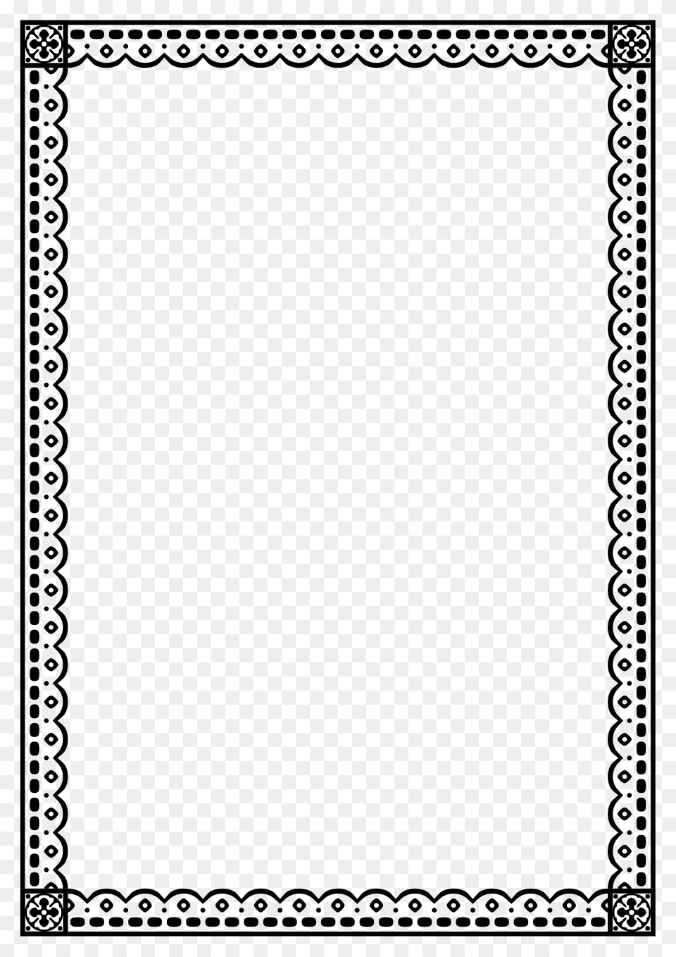 Border 110 A4 Size Clipart, Home Decor, Rug, Qr Code Png Image