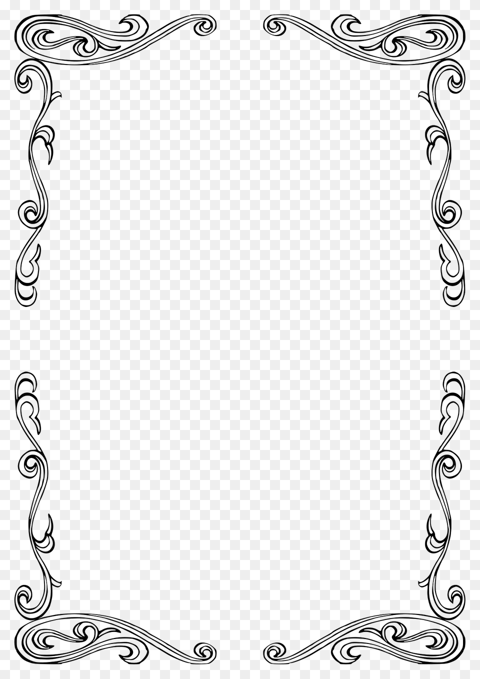 Border 111 A4 Size Clipart, Art, Floral Design, Graphics, Pattern Free Png