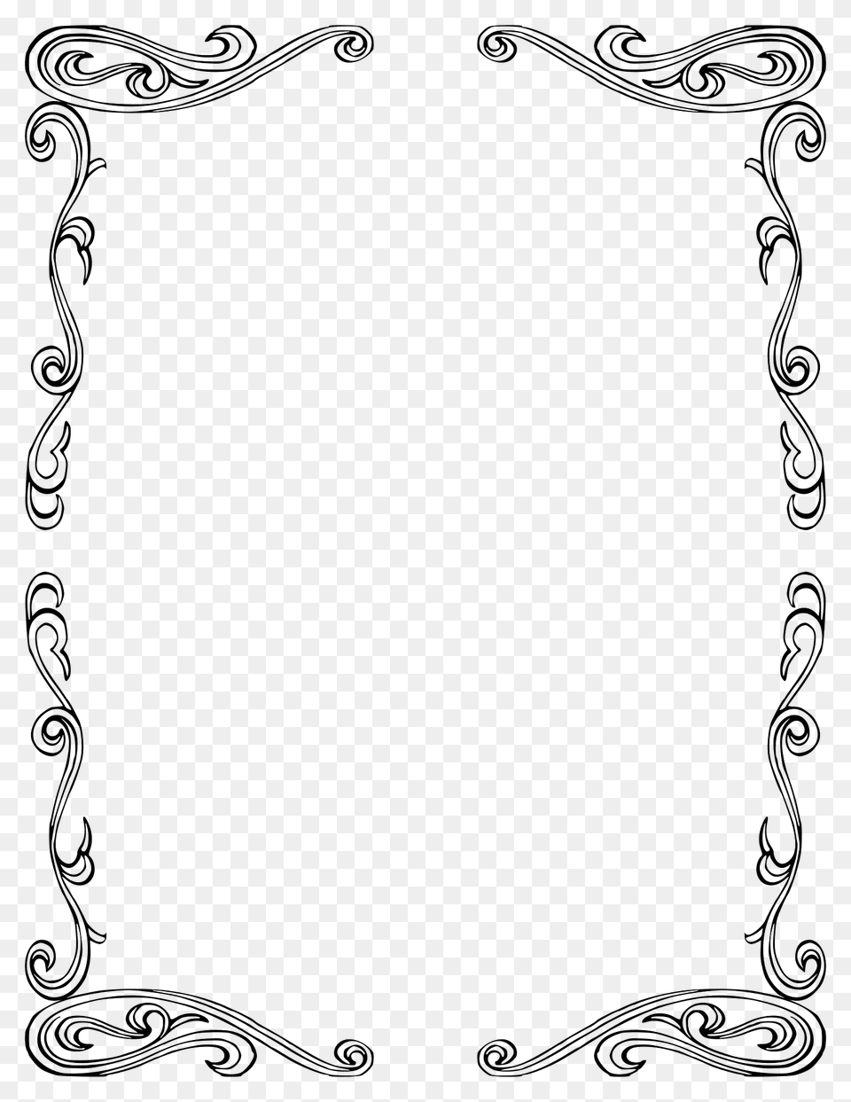 Border 111 Us Size Clipart, Art, Floral Design, Graphics, Pattern Png Image