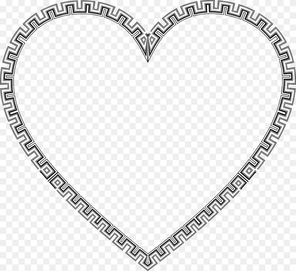 Border 29 Beyond Heart Clip Arts Heart, Gray Free Transparent Png