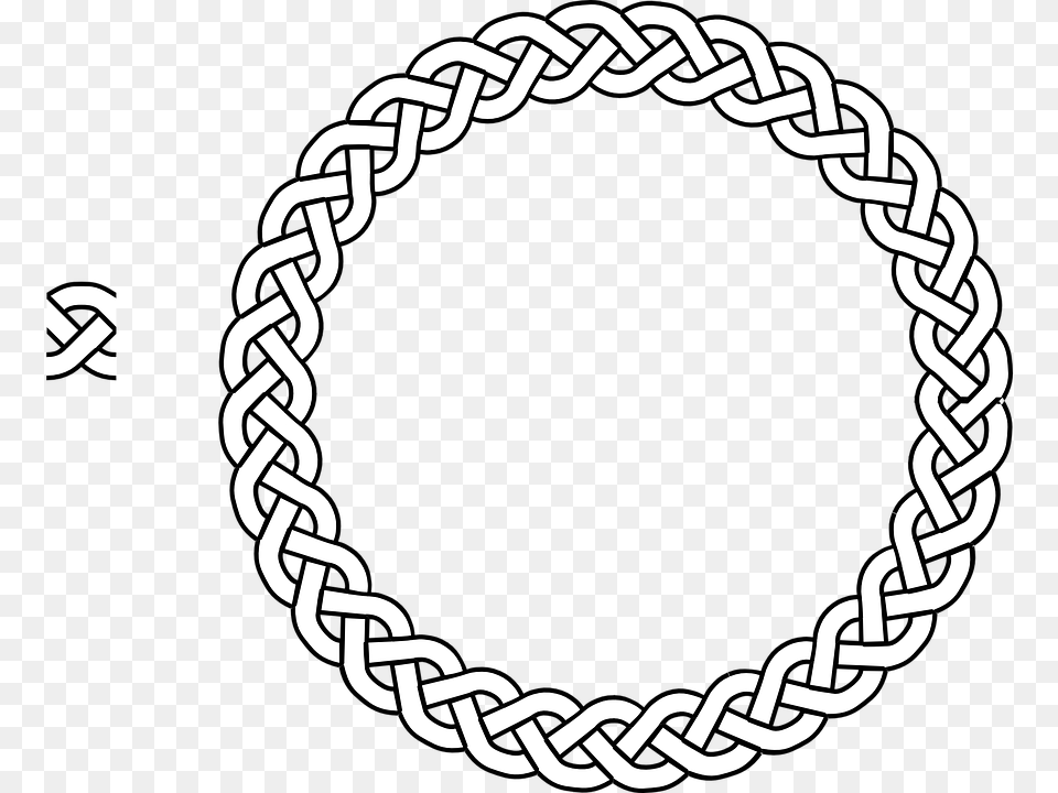 Border Braid Frame Plait Rope Circle Simple Celtic Knot Circle, Accessories, Bracelet, Jewelry, Oval Free Png