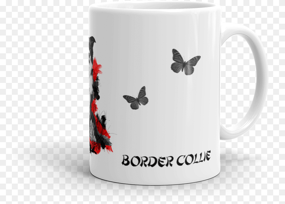 Border Collie Chinese Painting Angkor, Cup, Beverage, Coffee, Coffee Cup Png