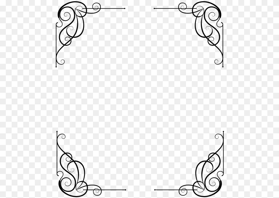 Border Deco, Gray Free Png Download