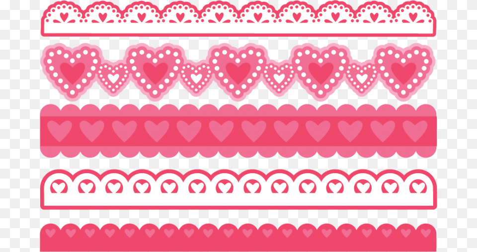 Border Design For Scrapbook, Lace, Pattern, Food, Sweets Png Image