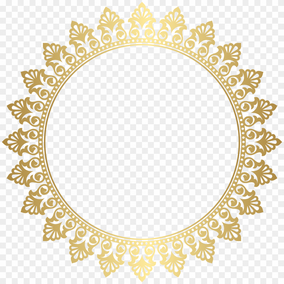 Border Design Pin By Galit Cohen On Frame Clipart Circular Floral Border Background, Oval, Accessories Free Png Download