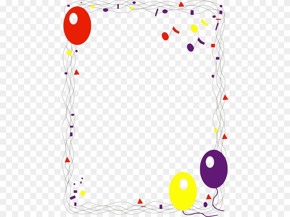 Border Designs For Music, Paper, Confetti Png Image