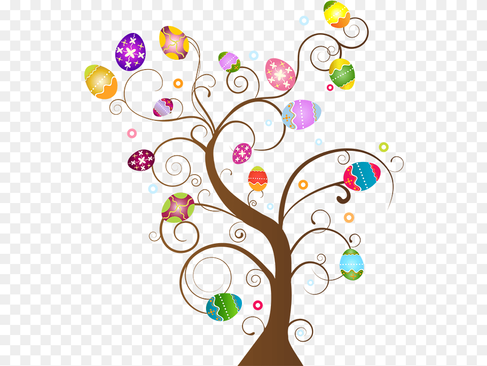 Border Download Best Easter Egg Tree Clipart, Art, Graphics, Pattern, Floral Design Free Png
