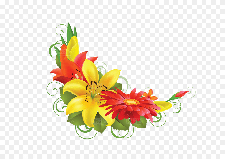 Border Flower Hd, Art, Floral Design, Flower Arrangement, Flower Bouquet Png