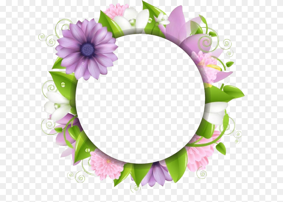 Border Flowers Clip Art, Flower, Plant, Dahlia, Person Png Image